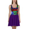 GAMBLERS SKATER DRESS PURPLE